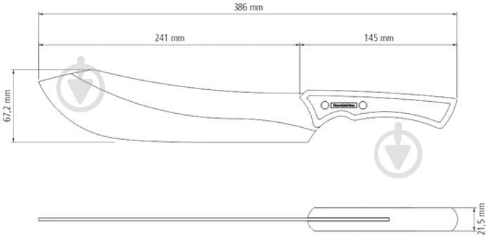 Нож для мяса Tramontina Churrasco Black 253 мм 22844/110 - фото 2
