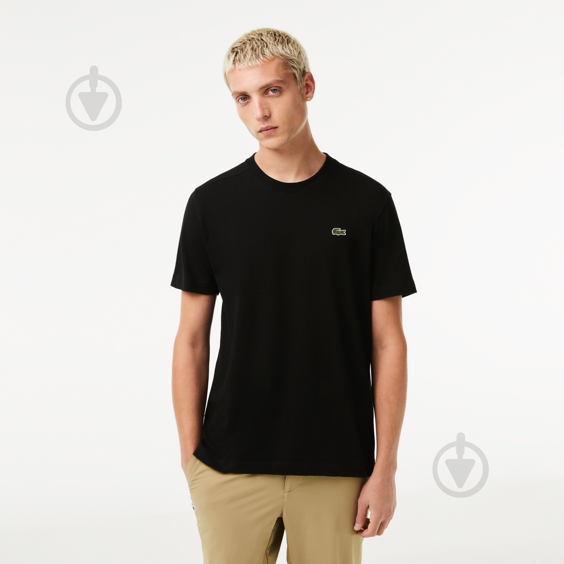Футболка Lacoste Technical Cotton Tennis T-Shirt TH7618031 р.4 черный - фото 1