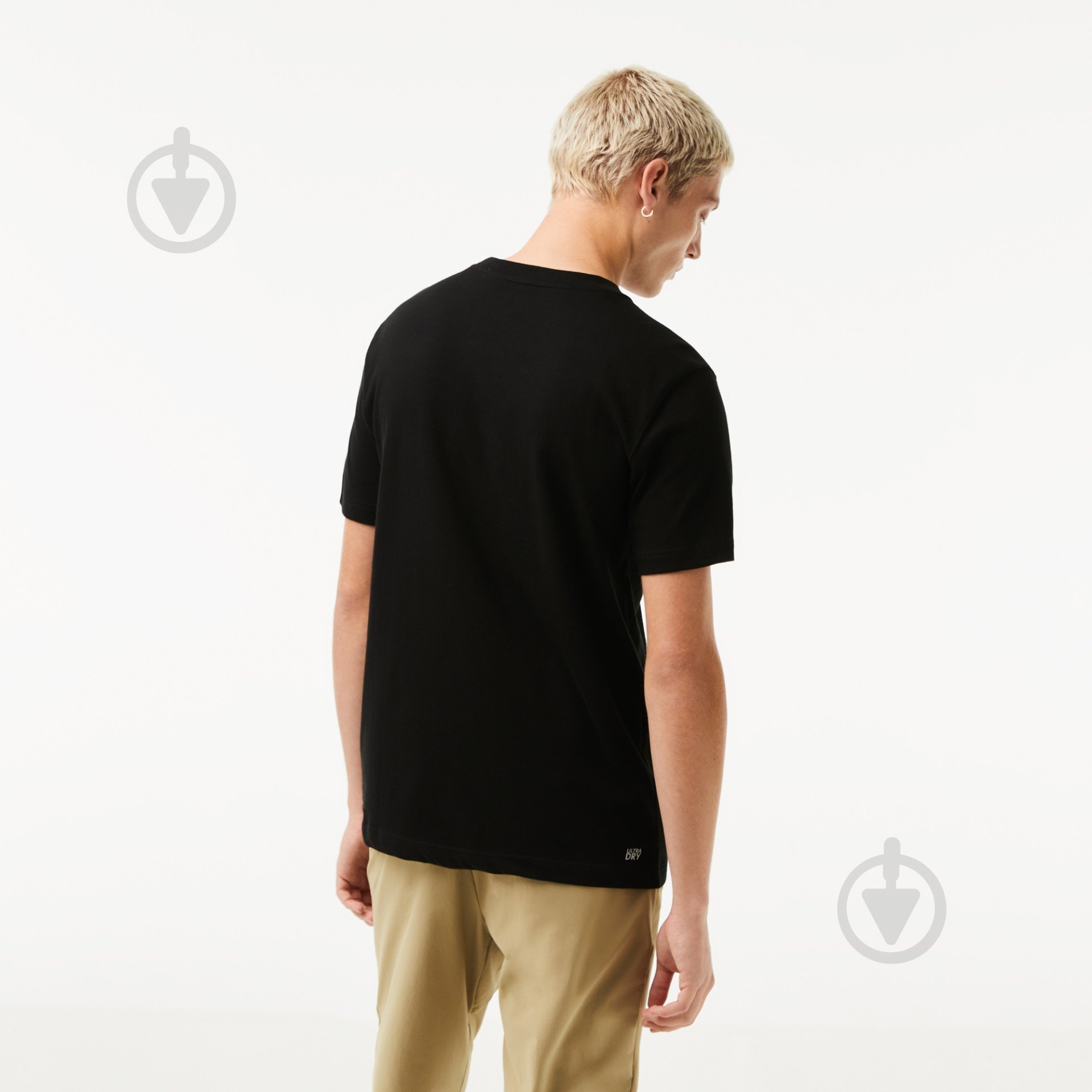 Футболка Lacoste Technical Cotton Tennis T-Shirt TH7618031 р.4 черный - фото 2