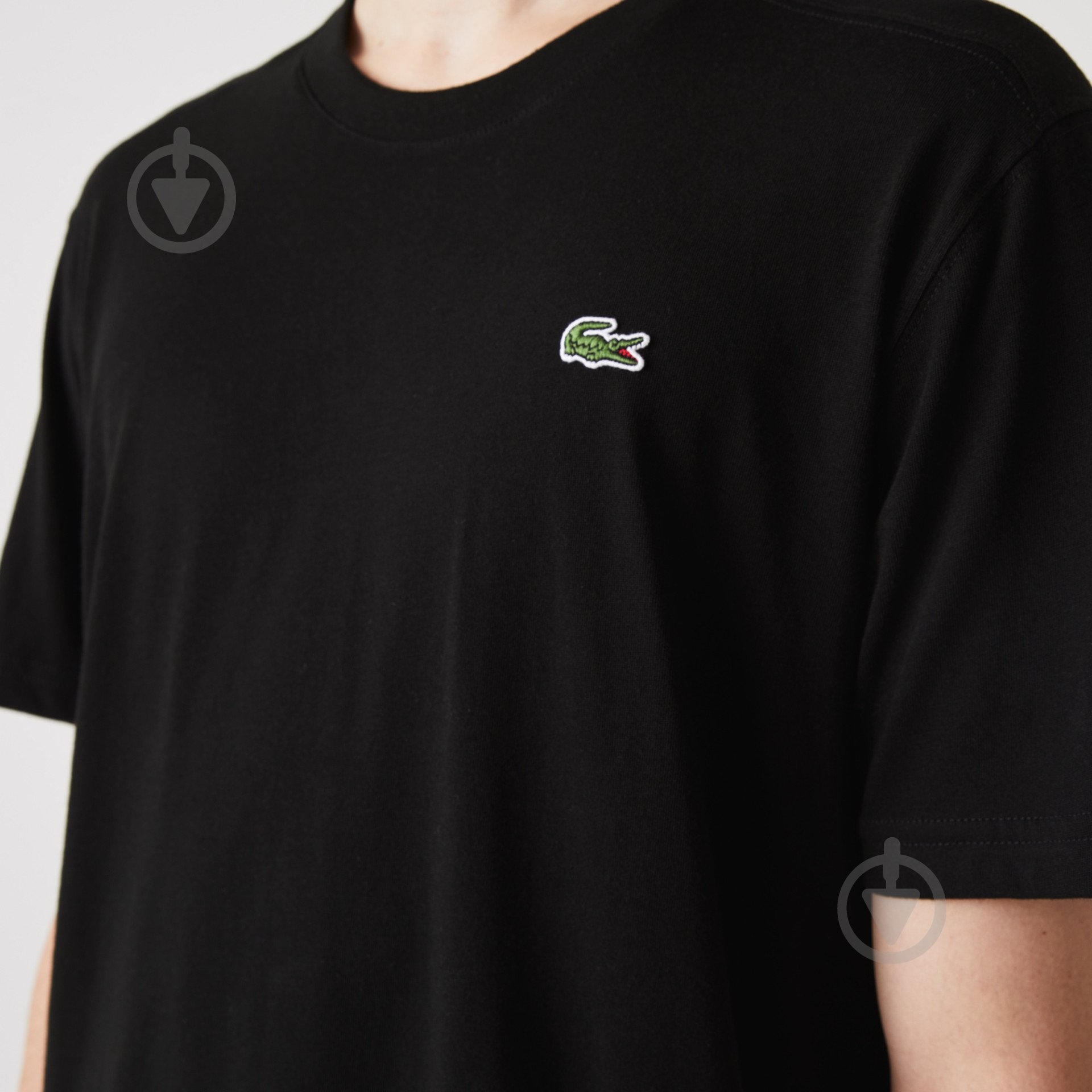 Футболка Lacoste Technical Cotton Tennis T-Shirt TH7618031 р.4 черный - фото 4