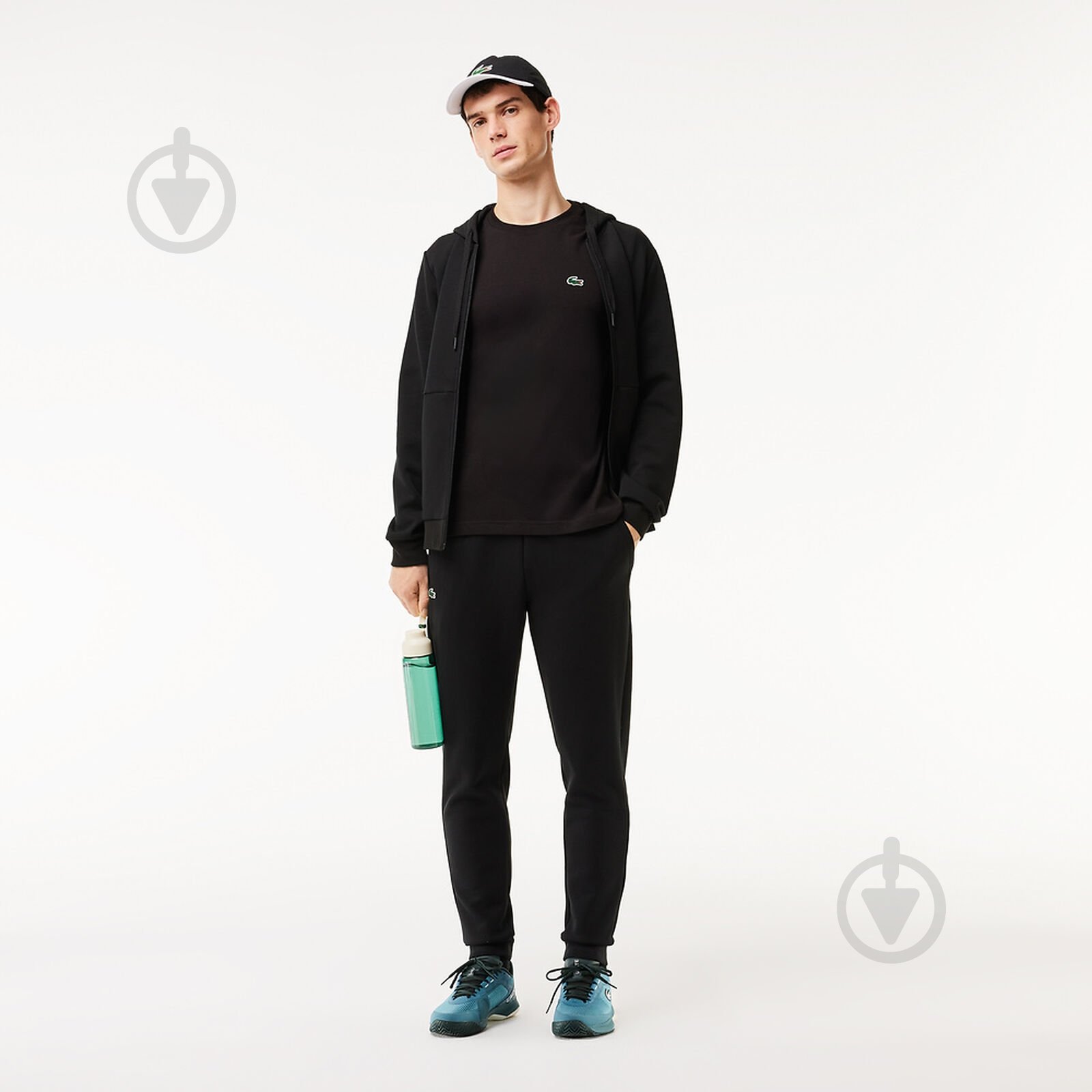 Футболка Lacoste Technical Cotton Tennis T-Shirt TH7618031 р.4 черный - фото 9