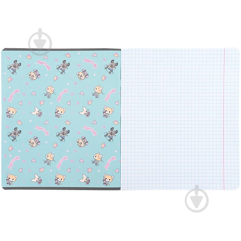 Набір зошитів 18 арк. клітинка Aggretsuko 5 шт. KITE - фото 3 Набір зошитів 18 арк. клітинка Aggretsuko 5 шт. KITE - фото 3