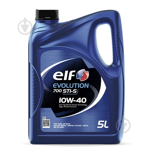 Моторное масло полусинтетическое Elf Evolution 700 STI 10W-40 5 л (216667) - фото 1