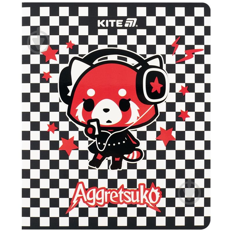 Набір зошитів 24 арк. клітинка Aggretsuko 5 шт. KITE - фото 2
