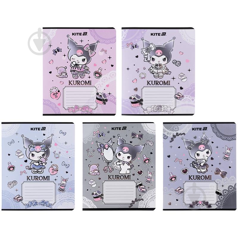 Набір зошитів 18 арк. лінійка Hello Kitty 5 шт. HK25-237-1/5 KITE - фото 1