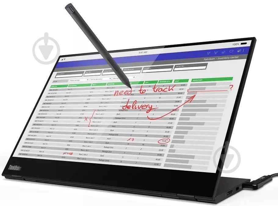 Монитор Lenovo ThinkVision M14T 14" (62A3UAT1WL) - фото 11