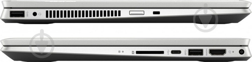 Ноутбук HP Pavilion x360 14 (9PU44EA) silver - фото 5