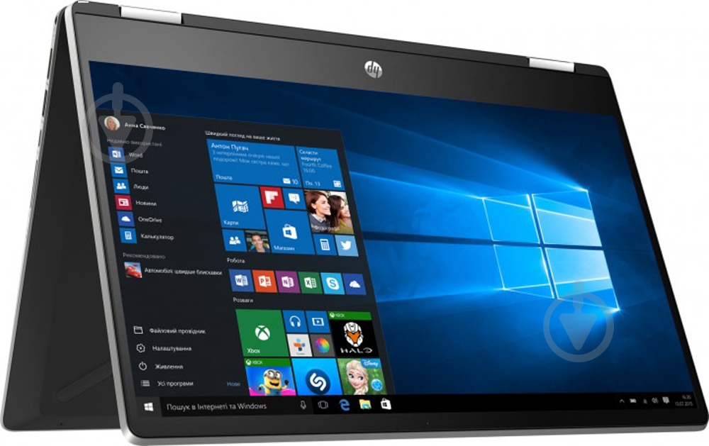Ноутбук HP Pavilion x360 14 (9PU44EA) silver - фото 4