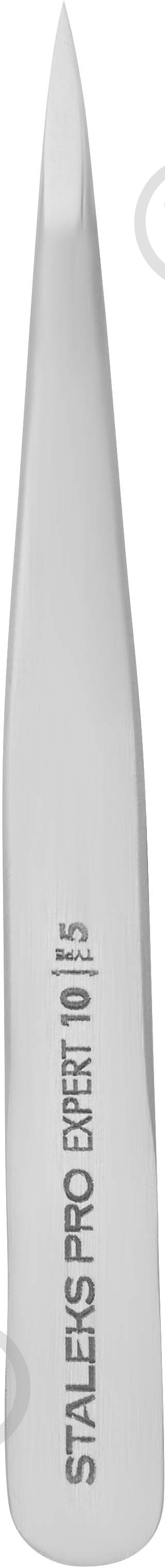 Пинцет STALEKS EXPERT 10 TYPE 5 точечный хром TE-10/5 - фото 2