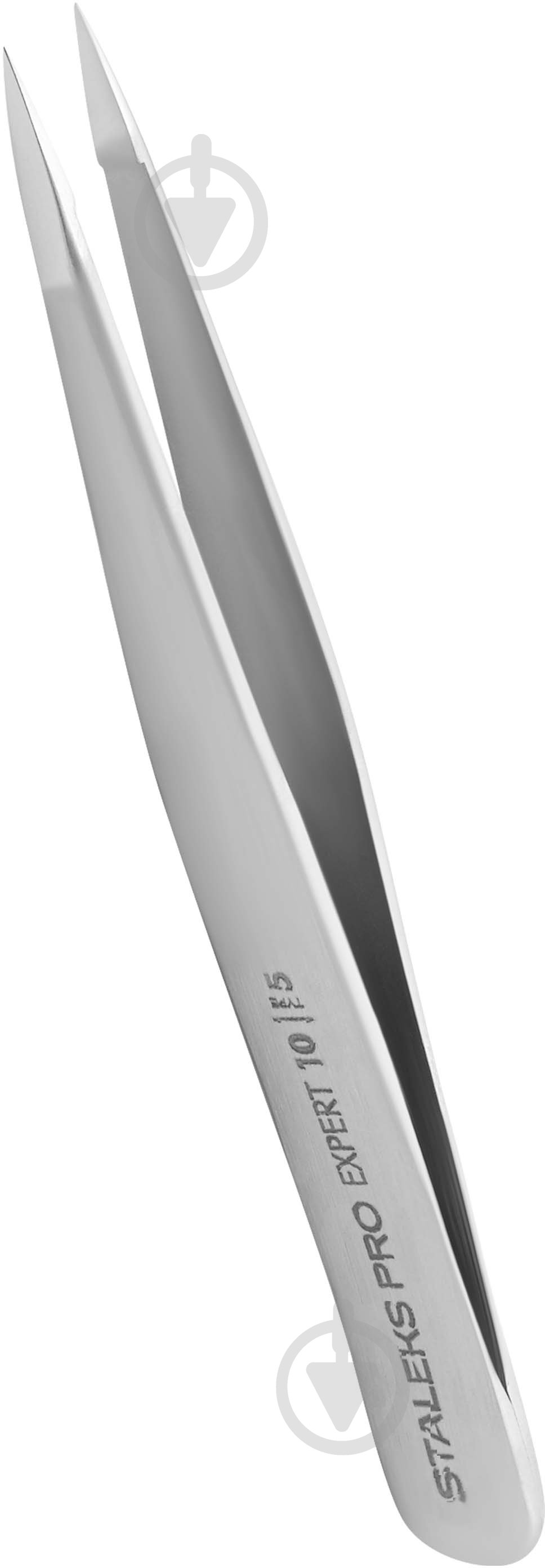 Пинцет STALEKS EXPERT 10 TYPE 5 точечный хром TE-10/5 - фото 1