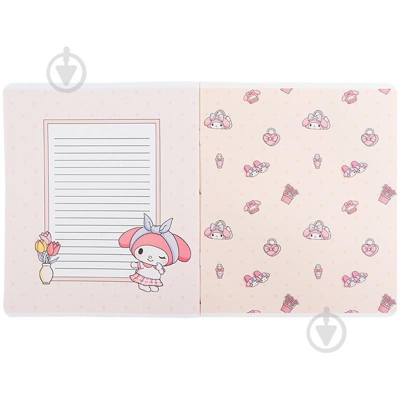 Набір зошитів 24 арк. клітинка Kuromi 5 шт. KITE - фото 6