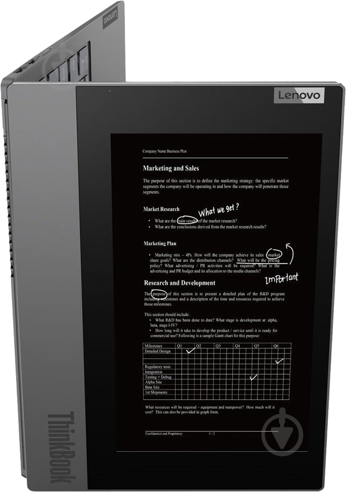 Ноутбук Lenovo ThinkBook Plus IML 13,3 (20TG005ARA) grey - фото 10