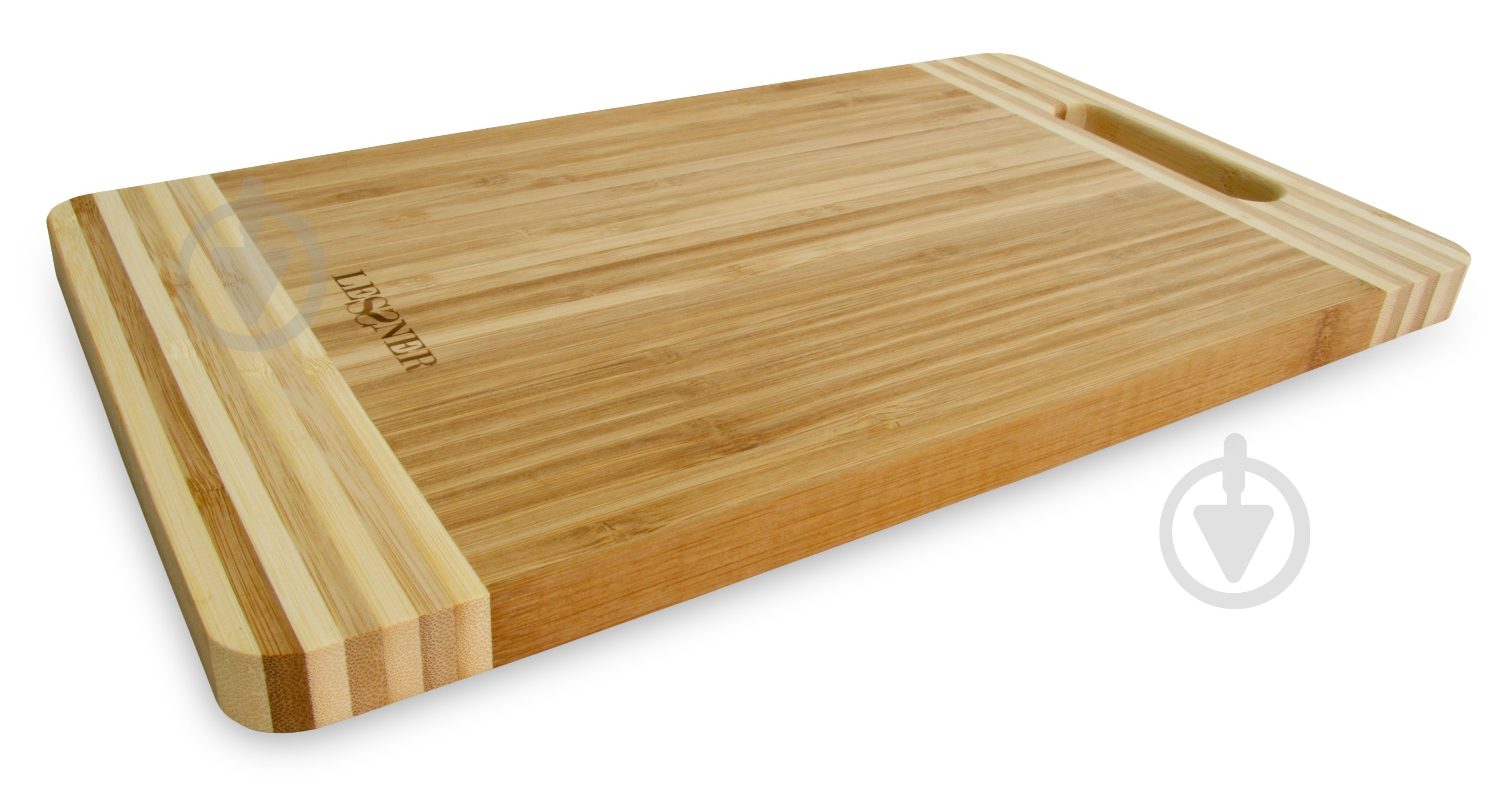 Доска кухонная Lessner бамбук 38х25х2 см 10301-38 - фото 1