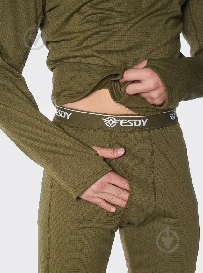 Термобелье ESDY "Кубик" JA-09-1 р.L оливковый - фото 6