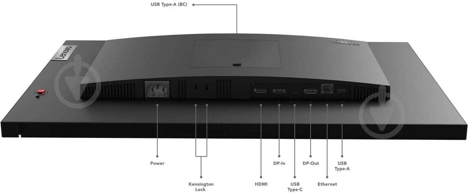 Монитор Lenovo ThinkVision P24h-30 23,8" (63B3GAT6UA) - фото 16
