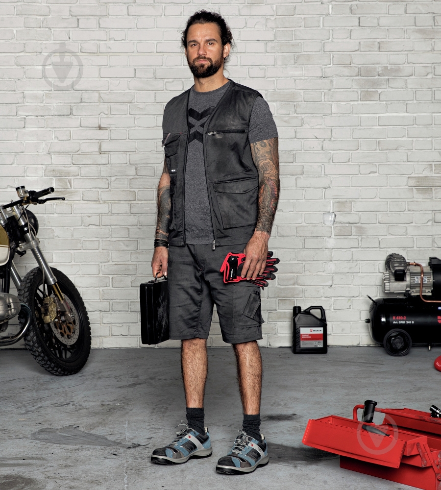 Жилет рабочий WURTH Modyf Stretch X р. M M402118001 антрацит - фото 5