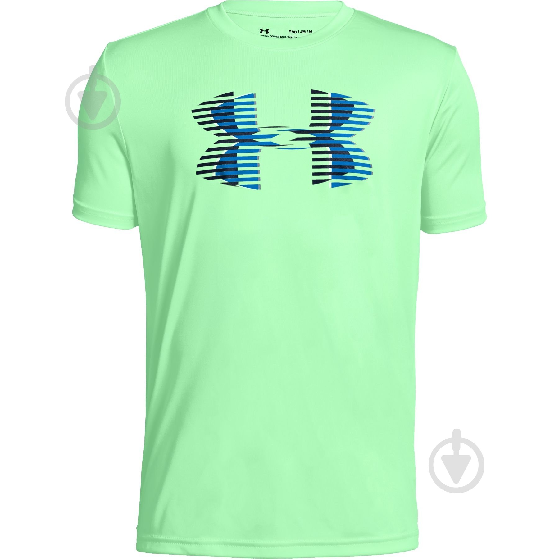 Футболка Under Armour Tech Big Logo Solid Tee 1331687-375 р.M зеленый - фото 1