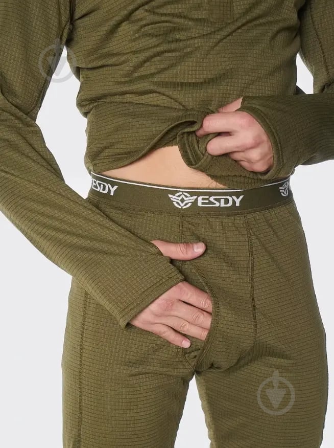 Термобелье ESDY "Кубик" JA-09-1 р.S оливковый - фото 6