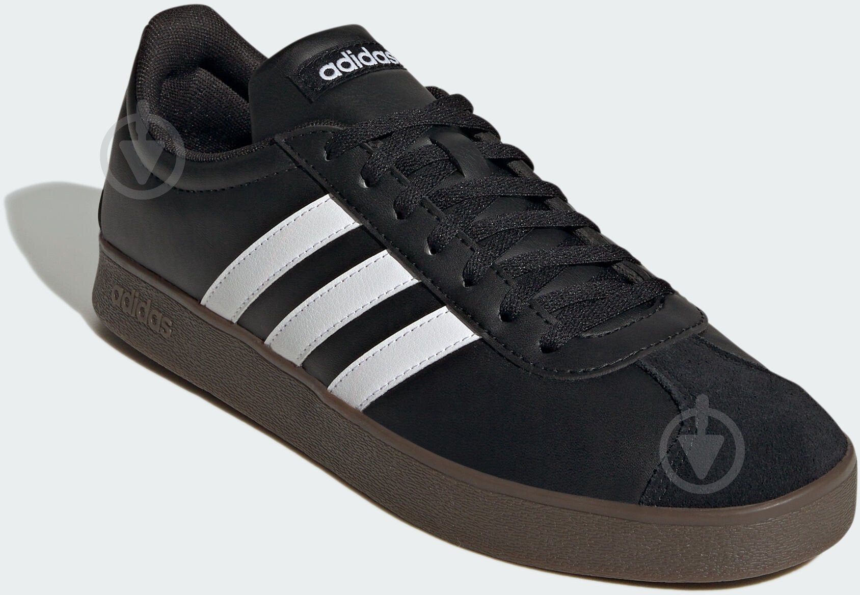 Кросівки чоловічі демісезонні Adidas VL COURT BASE ID3712 р.46 2/3 чорні - фото 3