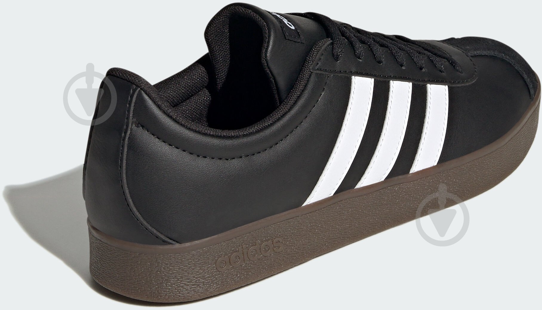 Кросівки чоловічі демісезонні Adidas VL COURT BASE ID3712 р.46 2/3 чорні - фото 4
