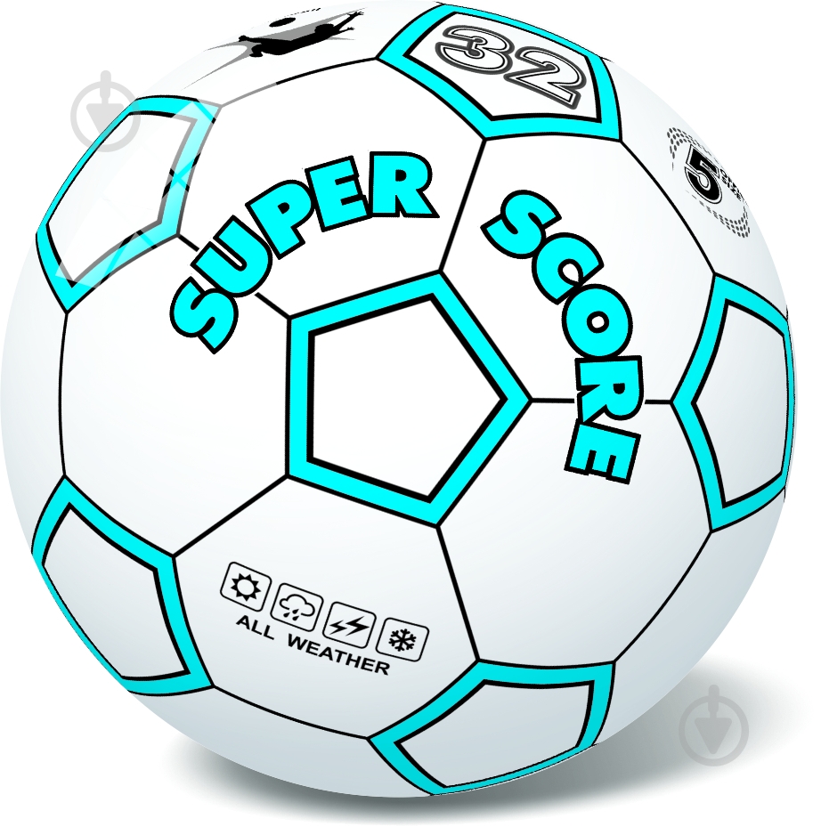 Мяч STAR белый 10/890 W - фото 1