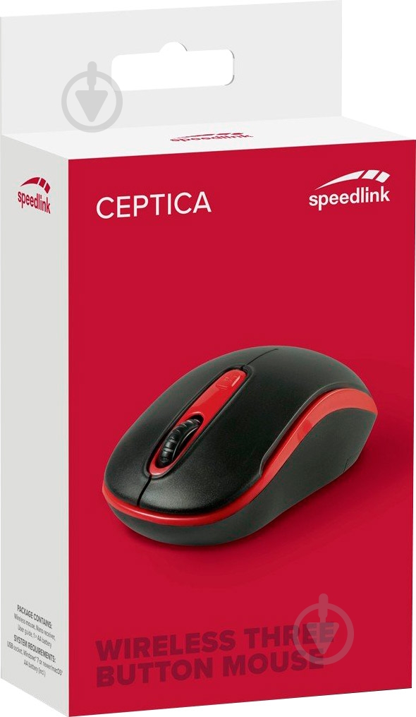 Мышь SPEEDLINK Ceptica Wireless SL-630013-BKRD black/red - фото 4