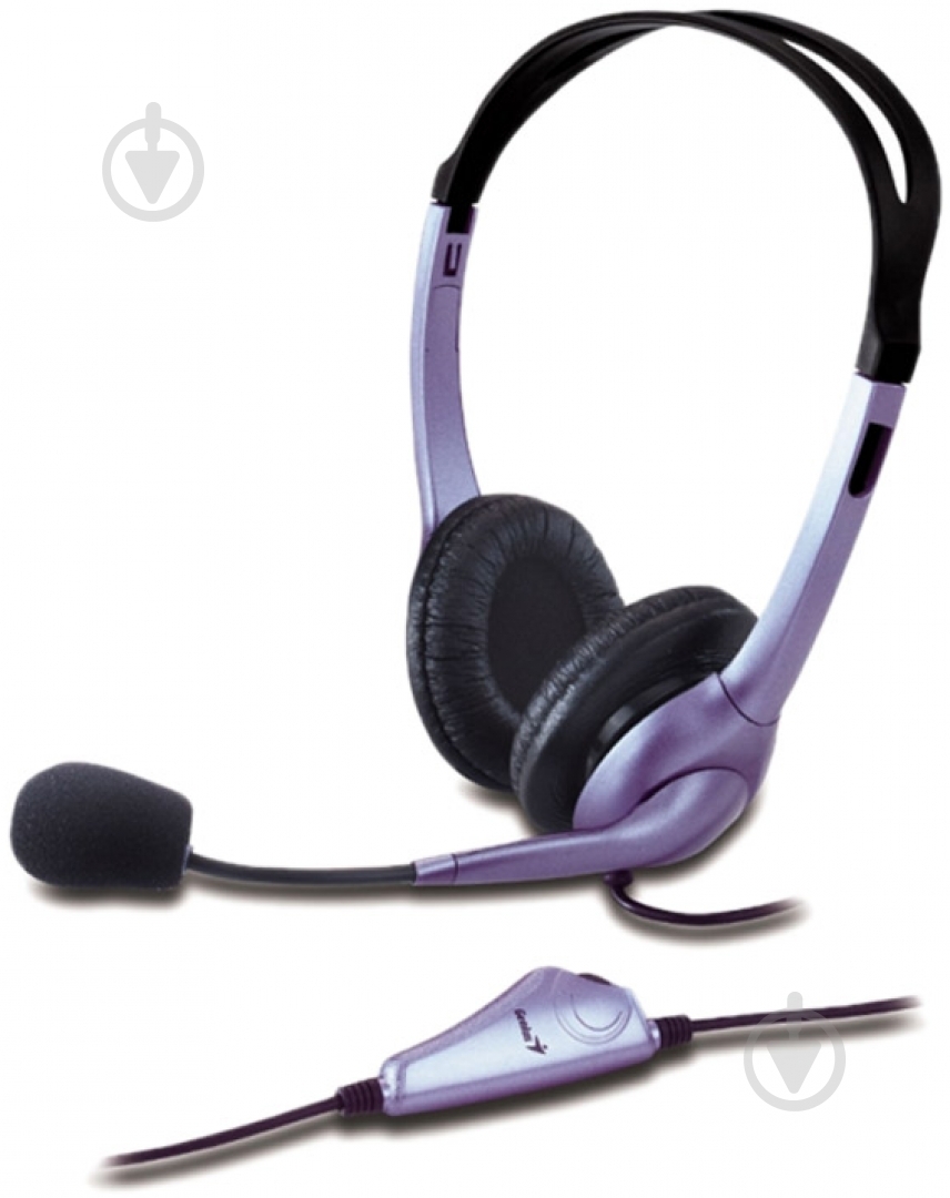 Гарнітура Genius HS-04S black/violet (31710025100) - фото 1