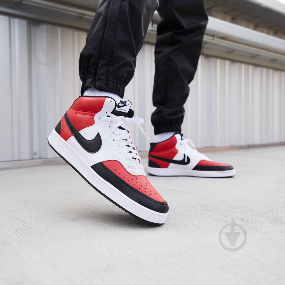 Кроссовки мужские демисезонные Nike COURT VISION MID NBA DM1186-600 р.45 разноцветные - фото 11