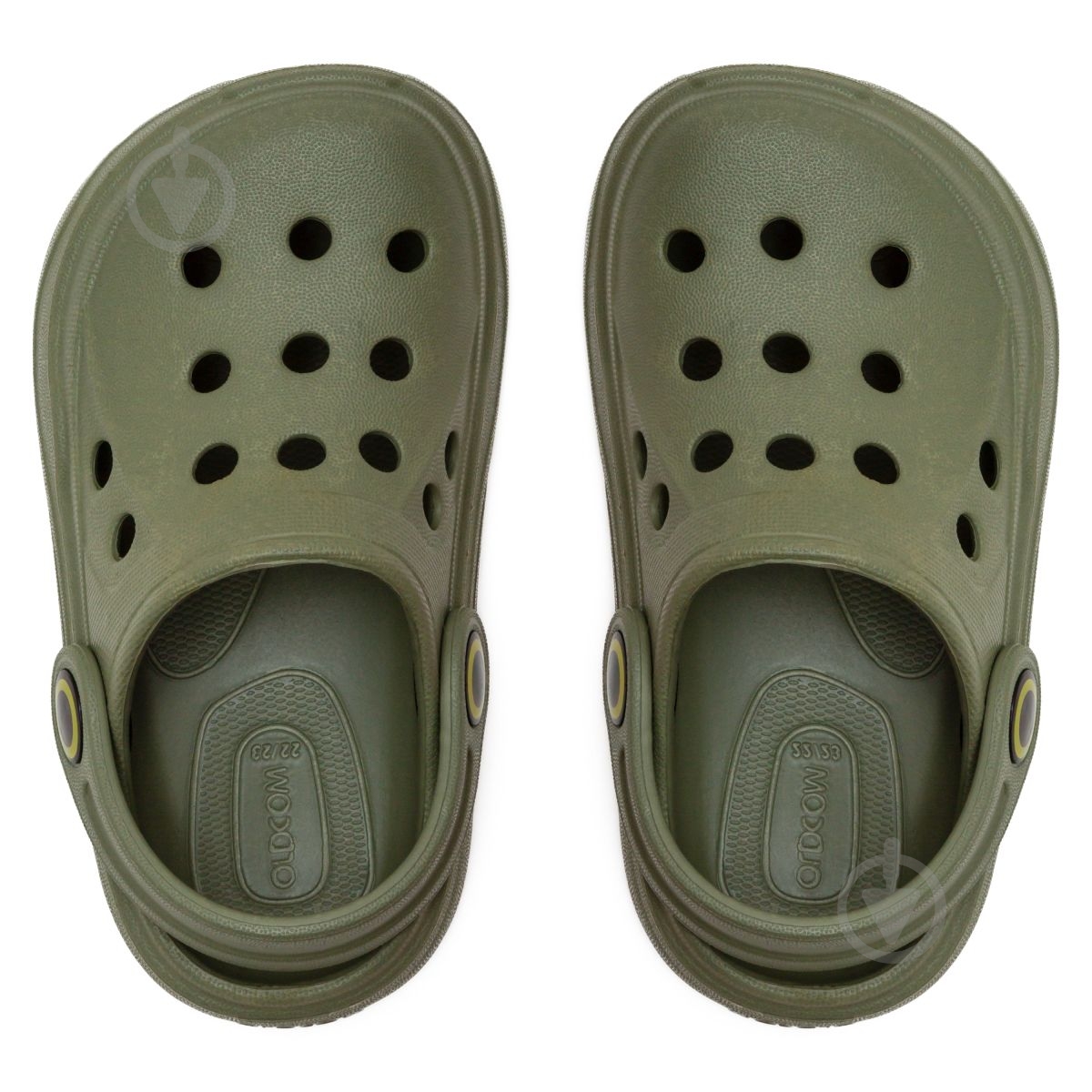 Сабо Oldcom Crocolino р.22/23 оливковый - фото 5