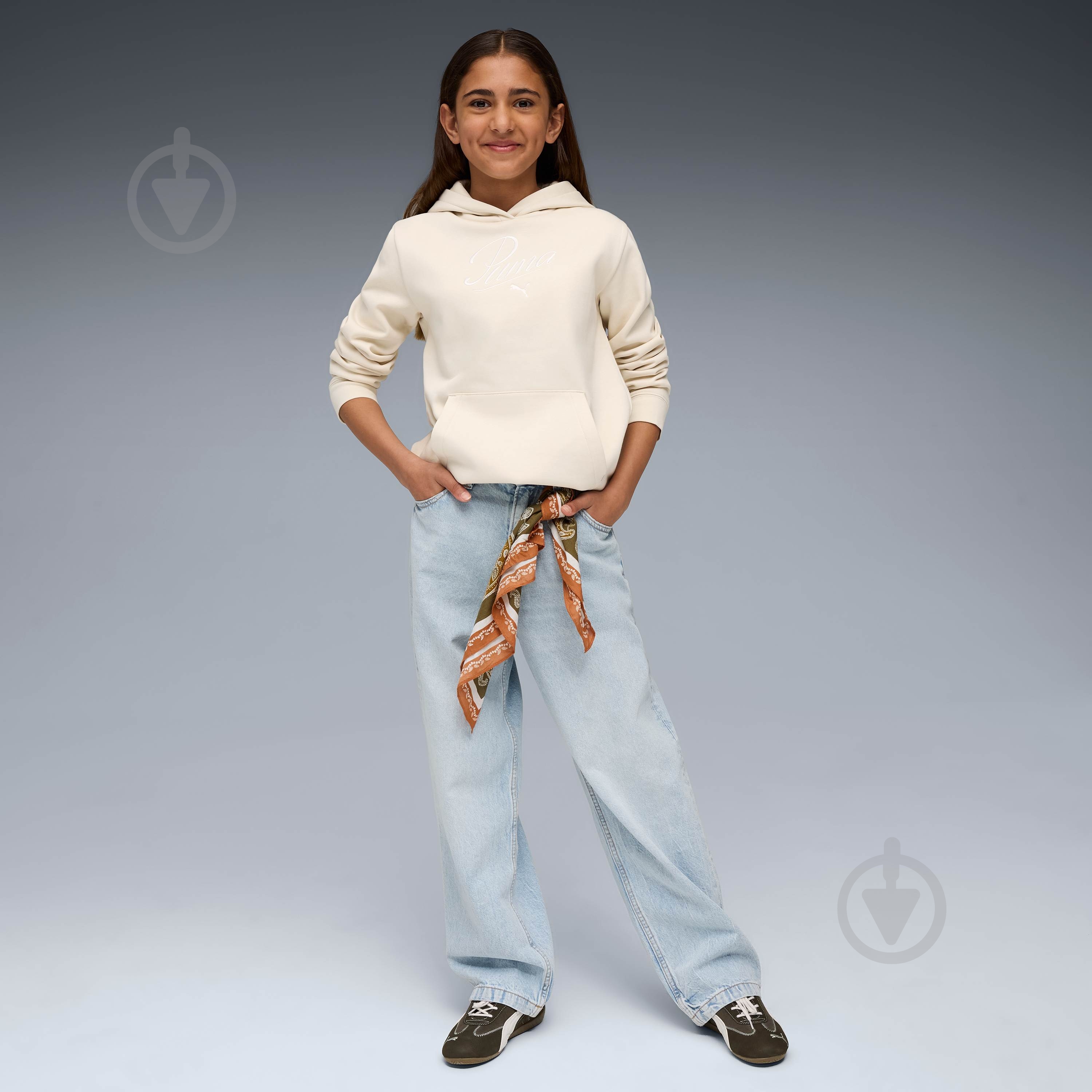 Джемпер Puma ESS SCRIPT Hoodie FL G 68872887 бежевий - фото 3 Джемпер Puma ESS SCRIPT Hoodie FL G 68872887 бежевий - фото 3