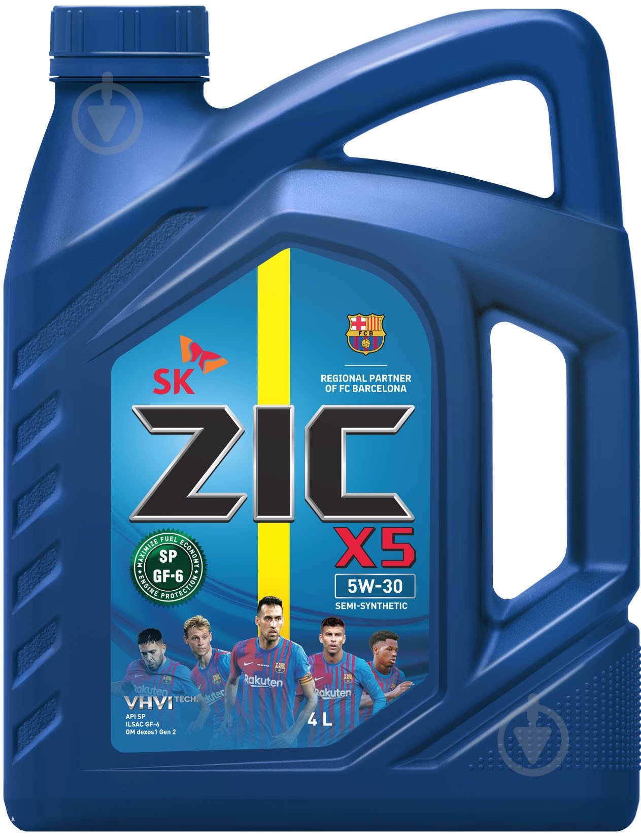 ᐉ Моторное масло полусинтетическое ZIC X5 5W-30 4 л (162621