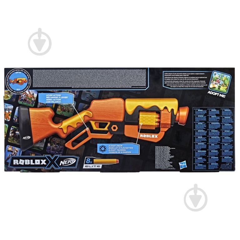 Бластер Hasbro Nerf Роблокс Адопт ми бис F2486 - фото 3 Бластер Hasbro Nerf Роблокс Адопт ми бис F2486 - фото 3