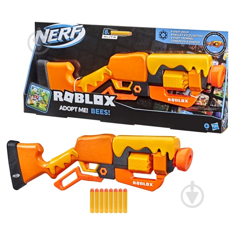 Бластер Hasbro Nerf Роблокс Адопт ми бис F2486 - фото 2 Бластер Hasbro Nerf Роблокс Адопт ми бис F2486 - фото 2