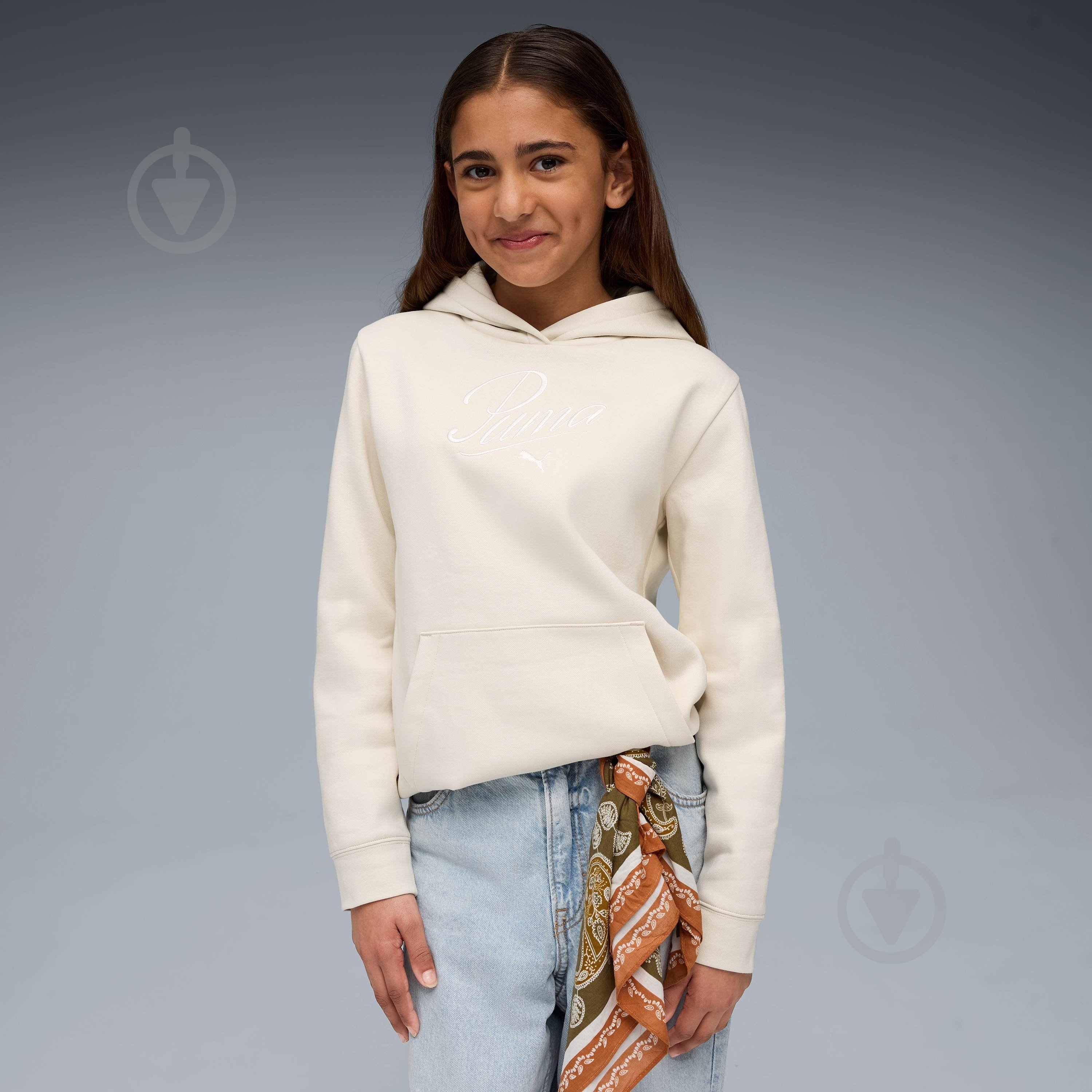 Джемпер Puma ESS SCRIPT Hoodie FL G 68872887 бежевый - фото 1 Джемпер Puma ESS SCRIPT Hoodie FL G 68872887 бежевый - фото 1