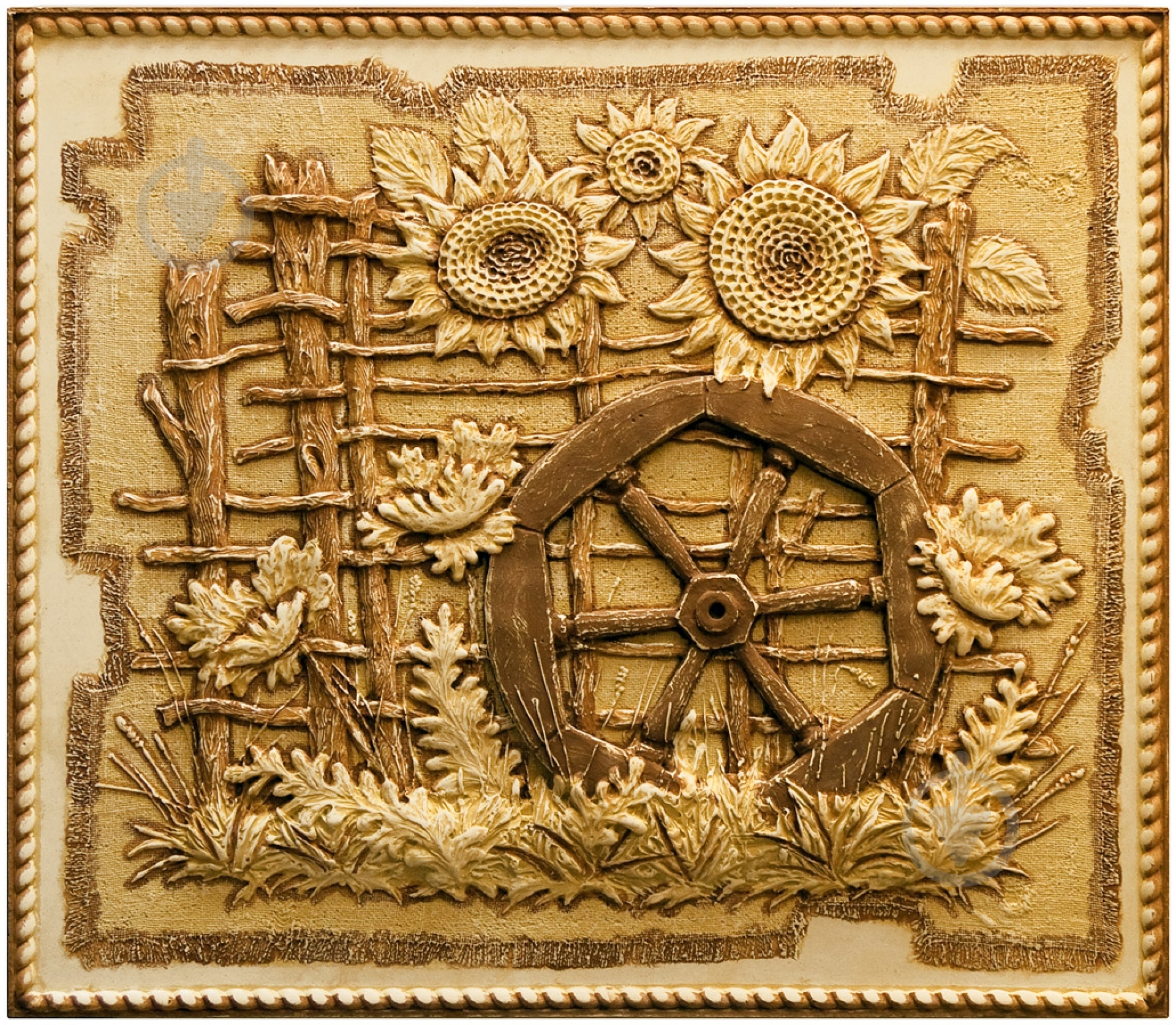 Декор гипсовый Живой камень Колесо - фото 1