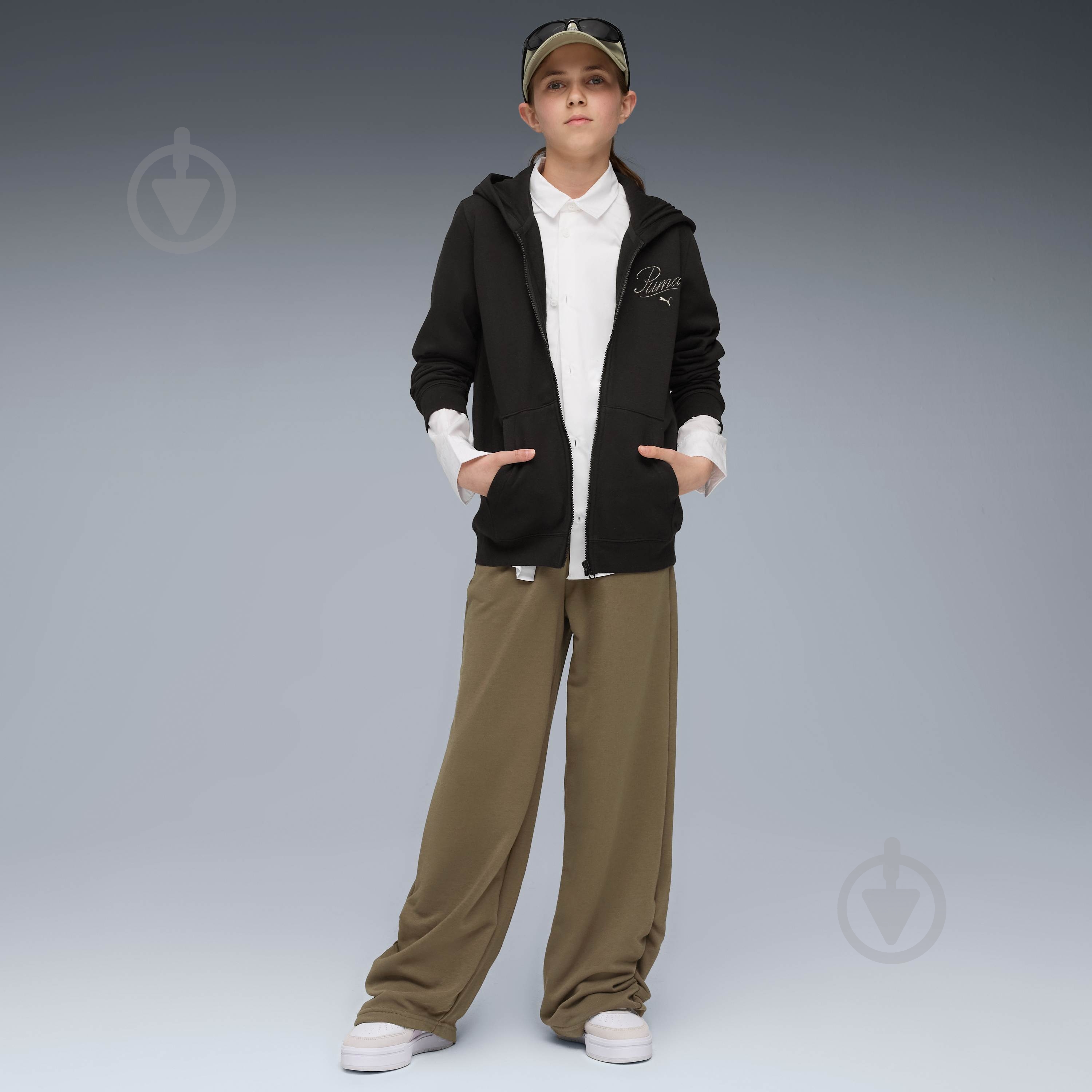 Джемпер Puma ESS SCRIPT Full-Zip Hoodie FL G 68925301 черный - фото 3 Джемпер Puma ESS SCRIPT Full-Zip Hoodie FL G 68925301 черный - фото 3