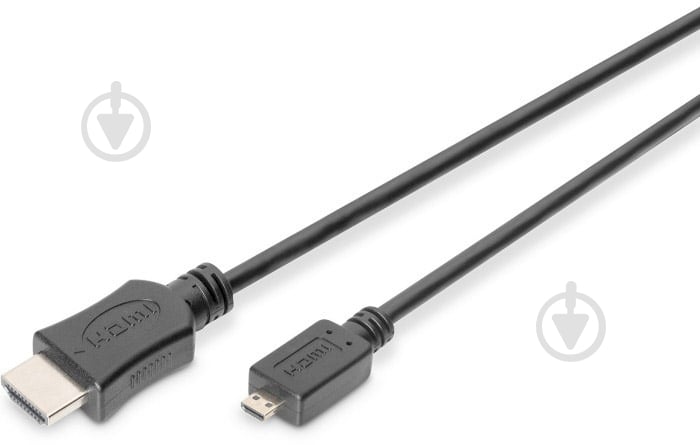Кабель Assmann HDMI - micro HDMI 2 м black (DB-330109-020-S) - фото 1 Кабель Assmann HDMI - micro HDMI 2 м black (DB-330109-020-S) - фото 1