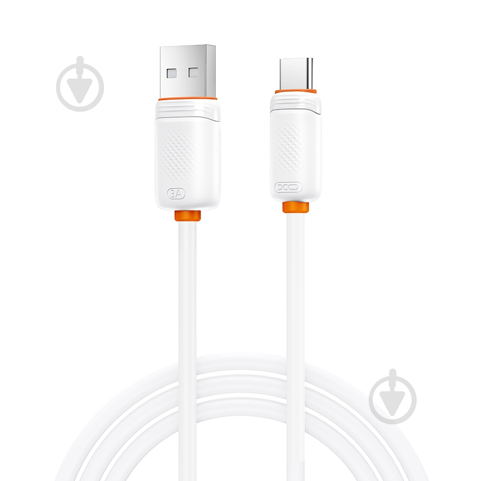 Дата-кабель Xo NB-Q302B-CC 1 м білий (NB-Q302B-CC.white) - фото 3