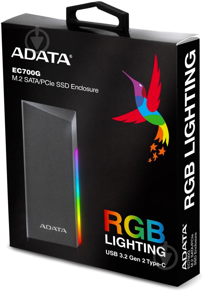 Карман ADATA для SSD ACC ENCLOSURE M.2 AEC700GU32G2-CGY - фото 9