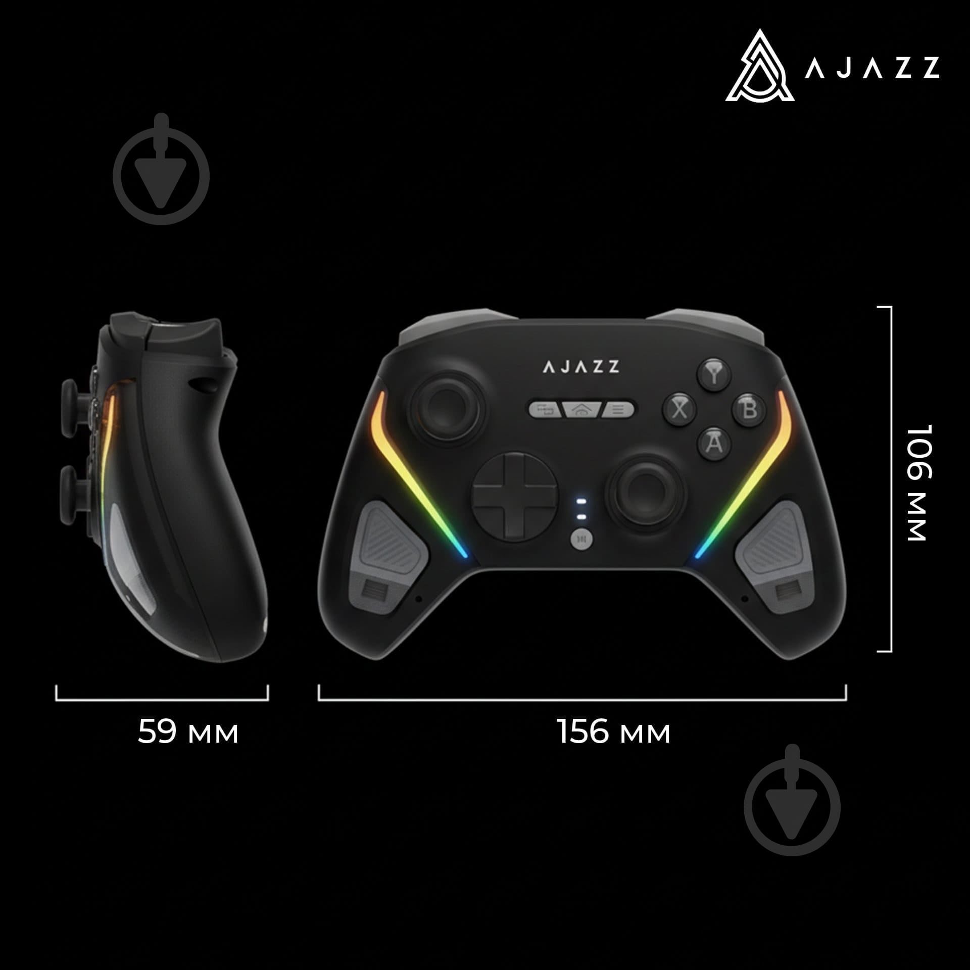 Геймпад беспроводной Ajazz GP100S-B Black с док-станцией (Switch/PC/iOS/Android) - фото 17