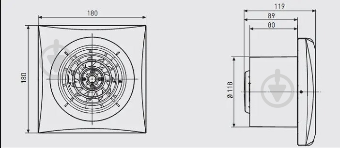 Вытяжной вентилятор Soler&Palau для ванной на шариковых подшипниках SILENT-200 CZ - фото 11