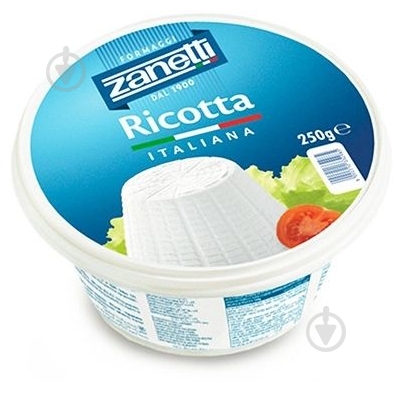 Сыр Занетті рикотта 40% 250 г - фото 1