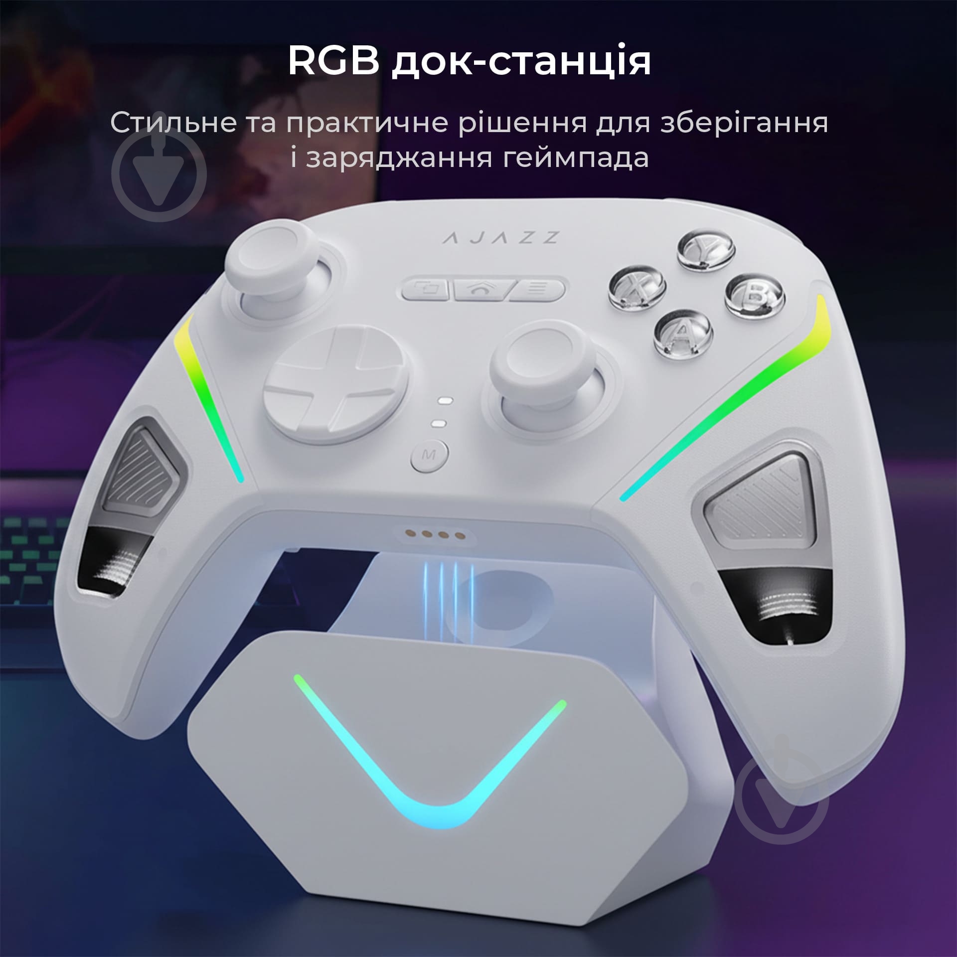 Геймпад беспроводной Ajazz GP100S-W - фото 2