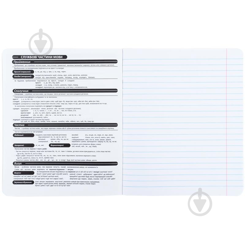 Зошит предметний 24 арк. лінійка Techno українська мова KITE - фото 3