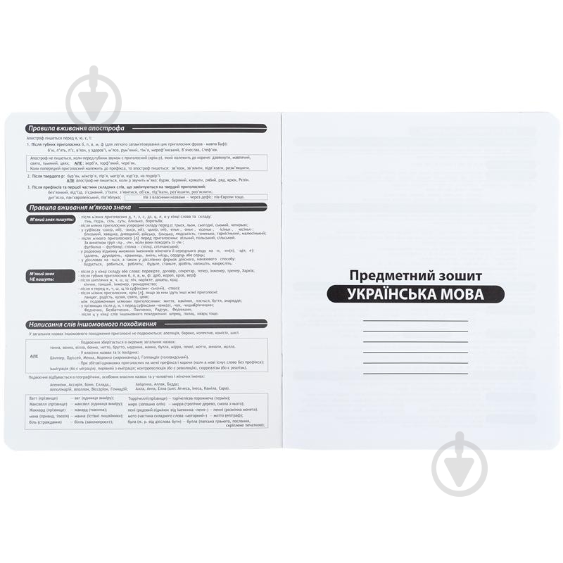 Зошит предметний 24 арк. лінійка Techno українська мова KITE - фото 2