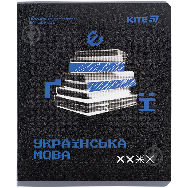 Зошит предметний 24 арк. лінійка Techno українська мова KITE - фото 1