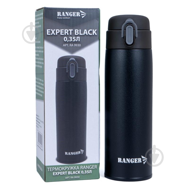 Термочашка Ranger Expert 0,35 L Black (RA 9930) - фото 1 Термочашка Ranger Expert 0,35 L Black (RA 9930) - фото 1
