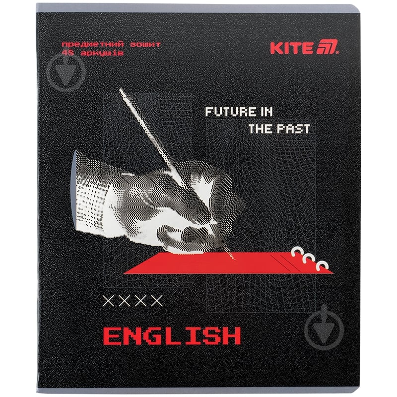 Зошит предметний 48 арк. лінійка Techno English KITE - фото 1