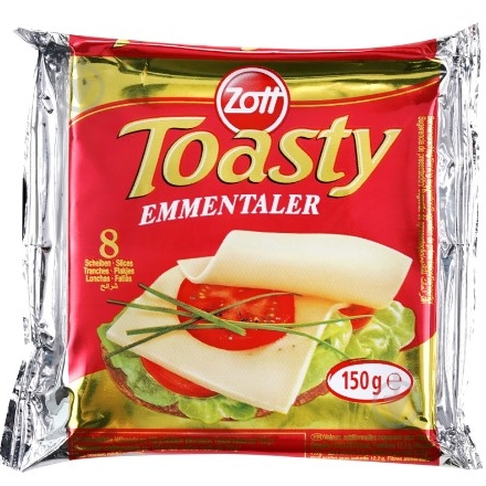 Сыр Цотт тостовый эмменталь 150 г 22% - фото 1