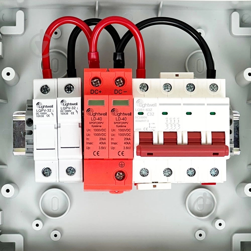 Коробка комунікаційна Lightwell сонячна PV розподільна LQX1/1DC1000VB1-1532-PG DC 1000В - фото 3 Коробка комунікаційна Lightwell сонячна PV розподільна LQX1/1DC1000VB1-1532-PG DC 1000В - фото 3